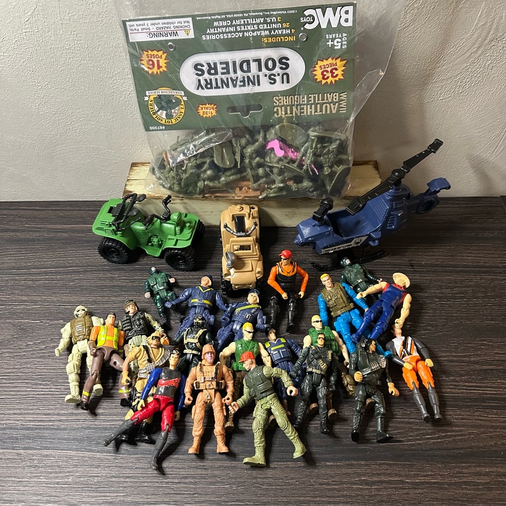 Army Men First Responder Jeep Helicopter Bundle